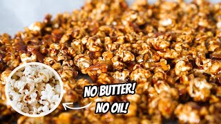 HOW TO MAKE STOVETOP POPCORN no butter or oil  3 delicious topping recipes [upl. by Matthei]