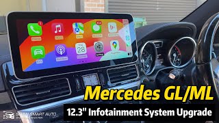 Mercedes MLGL 1215 123quot infotainment System UpgradeCarPlay Android Auto [upl. by Almire]