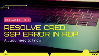 How to Solve CredSSP Error in Windows RDP [upl. by Ilyse]