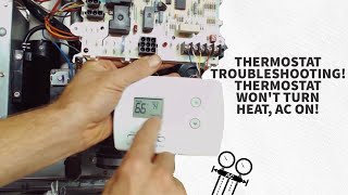 Thermostat Troubleshooting Thermostat Wont Turn Heat AC On [upl. by Ydnik280]