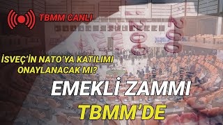 Türkiye Büyük Millet Meclisi Genel Kurulda emekliye ek zam mesaisi  canlı izle [upl. by Burley]