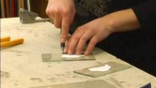 How to Make Stained Glass Stepping Stones  How to Score Stained Glass [upl. by Anwaf]