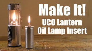 Oil Lamp Conversion for the UCO Candle Lantern Easy DIY Build Using Recycled Materials [upl. by Mayhs]