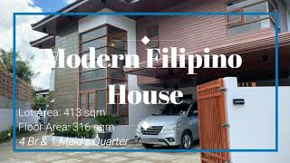 Modern Filipino Home at Pinewoods subdivision  Baguio city [upl. by Fein909]