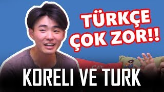 KORELİ ÇOCUK TÜRKÇE KONUŞMAYA ÇALIŞIYOR   Koreli Ve Türk 1 Bölüm [upl. by Eleik]