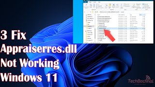 3 Fix Appraiserresdll not working in Windows 11 [upl. by Nillok]