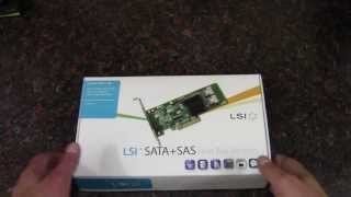 LSI SAS 9211 8i Unboxing [upl. by Suhcnip]