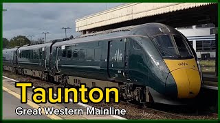 Trains at Taunton TAU GWML 230923 4K [upl. by Retsub]