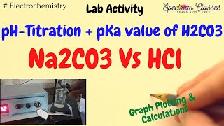 Na2CO3 vs HCl pH metric titration pKa1 and pKa2 of H2CO3 pH meter [upl. by Laehpar268]