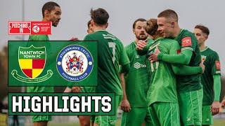 HIGHLIGHTS  Nantwich Town 40 Stalybridge Celtic  PitchingIn NPL West  91124 [upl. by Asoral]