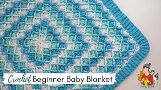 Crochet Easy Bavarian Baby Blanket  Beginner Friendly Tutorial [upl. by Lonny]