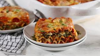 Easy Spinach Lasagna [upl. by Enelehcim]