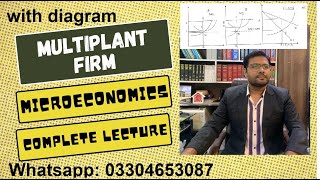 Multiplant firm Monopoly Microeconomics with diagram  Must watch before exam [upl. by Nylirehc]