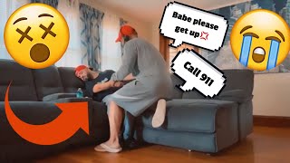 Fainting prank on boyfriend  Really Bad Idea [upl. by Anasus]