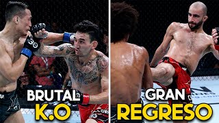 ALUCINANTE KO de Max Holloway vs Korean Zombie  Regreso de Chikadze y BRUTALES KO´s  UFC Singapore [upl. by Atteiluj]