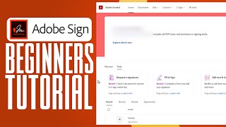 How To Use Adobe Sign For Beginners  Adobe Sign Tutorial 2024 [upl. by Dam]