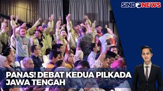 Panas Debat Kedua Pilkada Jawa Tengah Para Pendukung Saling Adu Yel  Sindo Siang 1311 [upl. by Ailuj]