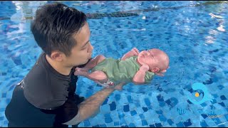 Baby Swimming Lesson With Little Splashes [upl. by Sax944]