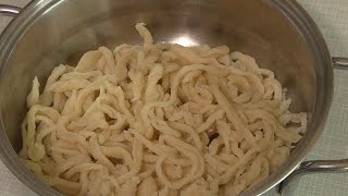 Spaetzle Basic german everyday cooking video recipe littlegasthaus [upl. by Nelav885]