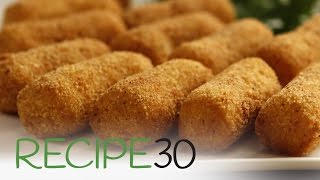 Classic Potato Croquettes  By RECIPE30com [upl. by Scevour89]