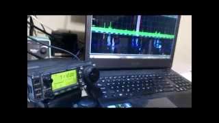 IC706MKIIG With QS1R in PC synchronized QSCAT and OMNIRIG [upl. by Celestine]