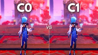 C1 Eula Worth C0 vs C1 Eula how much Difference   GENSHIN IMPACT [upl. by Ydnagrub783]