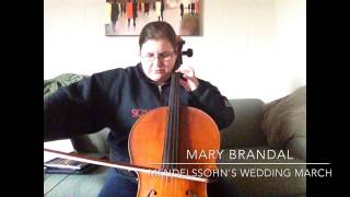 Mendelssohns Wedding March  cello [upl. by Akemal]