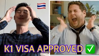 My K1 VISA PROCESS TIMELINE 2022  USCIS  EP 1 🇹🇭🇺🇸 Thailand to USA k1visa backwithbryan [upl. by Landan]