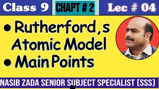 Rutherfords Atomic Model  Main points of Rutherfords Atomic Model  Pashto NASIBZADASSS [upl. by Toille]