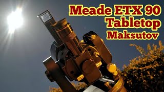 Meade ETX 90 Tabletop Maksutov Telescope Seven Eyepiece View Testing [upl. by Anaujat]