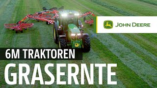 Die John Deere 6MSchlepper GRASERNTE Traktor 6155M und 6195M  Neu 2019 [upl. by Nikolaos]