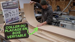 comment coller un plaquage en bois véritable [upl. by Twila]