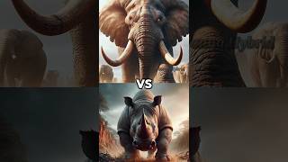 Elephant vs Rhino  Tiger panther Lion buffalo shorts VersusZoodimviral [upl. by Margherita]