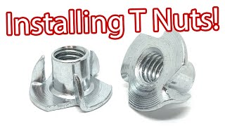 How to Install and Fasten Tee TNuts [upl. by Kyriako]