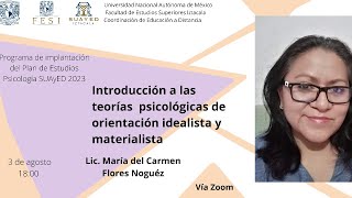 Introducción a las teorías psicológicas de orientación idealista y materialista [upl. by Sosthina]