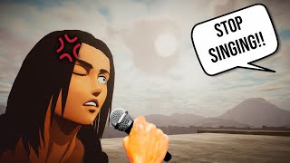 Dont Interrupt Erens Singing AOT VR [upl. by Essirahc]