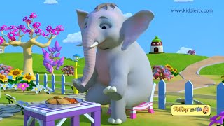 Hathi Raja Kahan Chale  हाथी राजा कहाँ चले  hindi rhyme  hindi baby songs  kiddiestv hindi [upl. by Bertine]