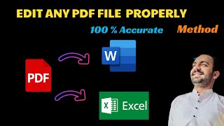 How to Convert PDF to Word and PDF to Excel for Free [upl. by Parry706]