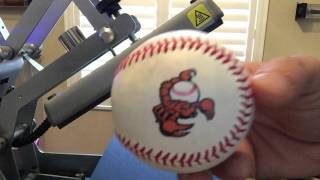 Customize a Baseball with a Heat Press The Rhinestone World [upl. by Aterg128]