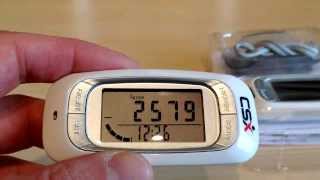 How to setup the CSX P381 Pedometer for Walking [upl. by Hwang]