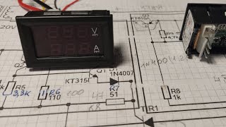 Как подключить китайский V A метр к зарядному на тиристоре Очень подробно [upl. by Ahsirat]