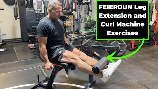 FEIERDUN Leg Extension and Curl Machine Exercises [upl. by Rondi]