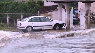 Orages en Normandie inondations à BreteuilsurIton [upl. by Feirahs]