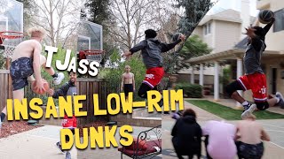 CRAZY MINI HOOP DUNKS W Tristan Jass amp ForeiignBoii [upl. by Quintie]