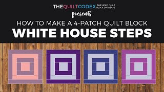 White House Steps quilt block tutorial [upl. by Beryl]