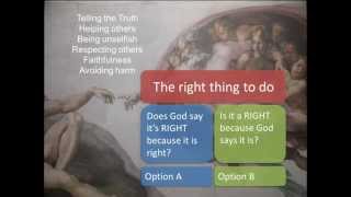 The Euthyphro Dilemma Part 1  God and Morality [upl. by Atekal]