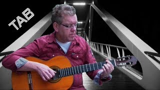 Wonderful Tonight  guitar lesson TAB Eric Clapton cover [upl. by Niarfe884]