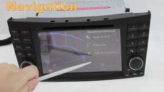 Car dvd gps navigation for Mercedes Benz W211 E200 E220 E240 E270 E280 E320 E350 E500 E550 [upl. by Nnyloj]