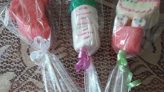 🍼🌸TUTORIAL BROCHETAS PARA BABY SHOWER🌟🎀👣 [upl. by Violante]