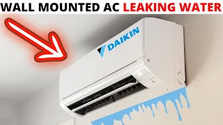 HVAC Service Call Ductless Mini Split Wall Mounted Air Conditioner Leaking Water AC Leaking Water [upl. by Trevar741]